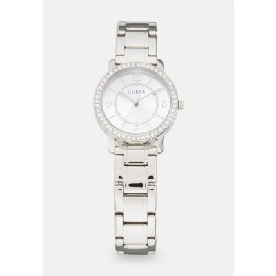 Afbeelding van Guess Melody Horloge silvercoloured/black, Dames, Maat: One Size, Silver coloured/black