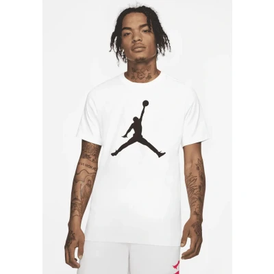 Afbeelding van Jordan Jumpman CREW Tshirt print, Heren, Maat: Large, White/black