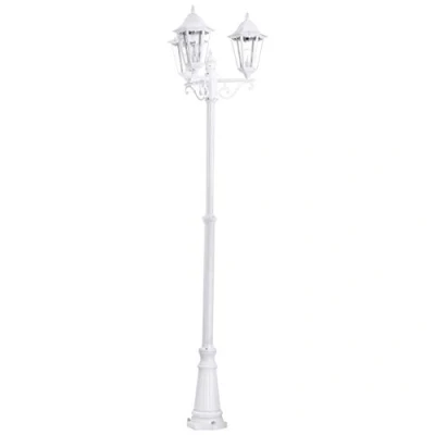 Afbeelding van EGLO Navedo   Buitenverlichting   Tuinpaal   3 Lichts   Wit   Helder