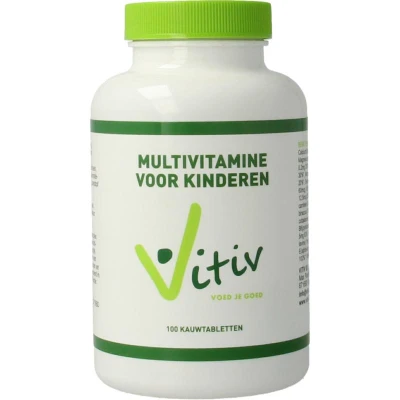 Afbeelding van Vitiv Kinder multivitamine 100 tabletten