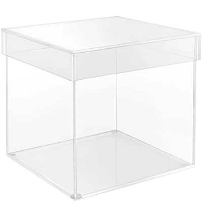 Afbeelding van Belle Vous 5 Zijdige Acryl Display Doos 20 x 20,5 cm Doorzichtig Kleine Displaydoos voor Huis, Museum of Huwelijk Vaas Opslag, Vertoon, Sieraden en Geschenk
