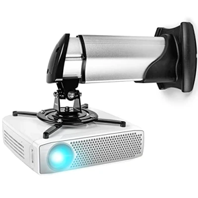 Afbeelding van Duronic PB010XM Beamer Beugel Projector Houder Voor Plafond Muur Bevestiging 15 kg Draagcapaciteit Stevige Ophang Presentaties Kantoor Vergaderzaal Thuisbioscoop Games