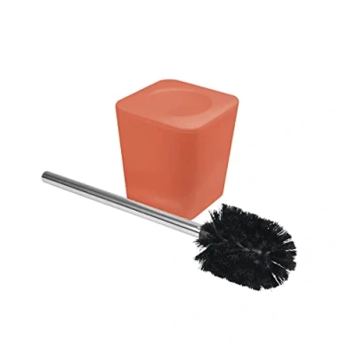 Afbeelding van douceur d&#039;intérieur, Toiletborstel, 11,6 x 38,2 cm, terracotta, kunststof, effen, soft touch, vitamine SDB