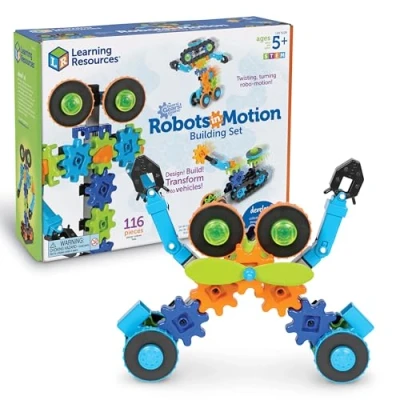 Afbeelding van Learning Resources Gears! Robots in Beweging 116 Stuk Gebouw Set
