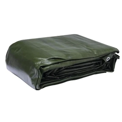 Afbeelding van Werkapro Multifunctioneel afdekzeil, zwart en groen, 240 g/m², 6 x 10 m