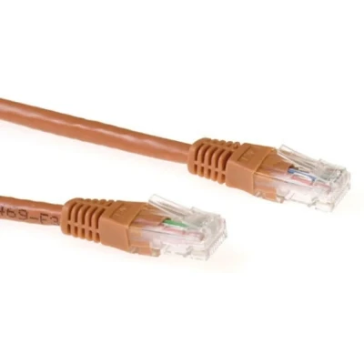 Afbeelding van ACT IB4415 U/UTP CAT6A Patchkabel Bruin 15 meter