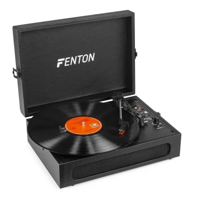 Afbeelding van Fenton RP118B retro platenspeler met Bluetooth in /out en USB Zwart