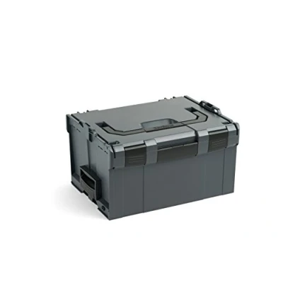 Afbeelding van Bosch, Sortimo L BOXX 238 238, professionele gereedschapskoffer, innovatief transportsysteem, lege kunststof, ideale organizerbox, antraciet