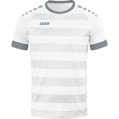 Afbeelding van JAKO Shirt Celtic Melange KM Wit/steengrijs
