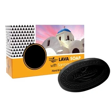 Afbeelding van HerbOlive Zeep Bridge Lava *Olijfolie &amp; Wijnstok Extract van Santorini* 85g