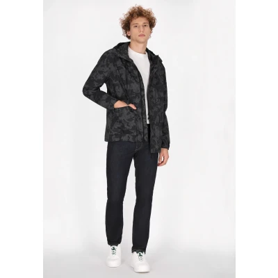 Afbeelding van Anorak DREIMASTER L / Donkergrijs Zwart Camouflage 100% Polyester