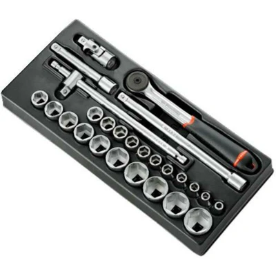 Afbeelding van Facom Actie MOD.S161 46 module 1/2&quot; doppen 6 kant en ratel S.161B