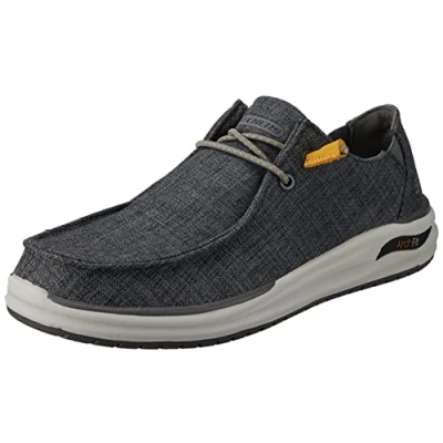 Afbeelding van Skechers Ccgy 204797 Casual schoenen voor heren, houtskool canvas, 40 EU