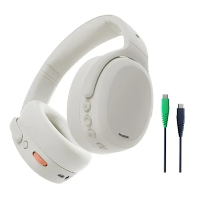 Afbeelding van Skullcandy Crusher ANC 2 Draadloze over ear koptelefoon met ruisonderdrukking, Sensory Bass, een accuduur van 50 uur, Skull iQ, ondersteuning voor Alexa en Bluetooth apparaten, Bone