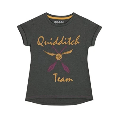 Afbeelding van Harry Potter Zwerkbal T shirt voor meisjes van 5 tot 14 jaar, Meerkleurig, 6 7 jaar