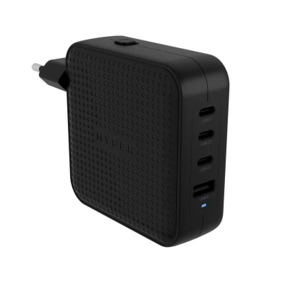 Afbeelding van HYPER HyperJuice® 100W USB C Laptop netvoeding 100 W Binnen C, 3.2 Gen 1 (USB 3.0) GaN, Met adapter voor Europa, Verenigd Koninkrijk,