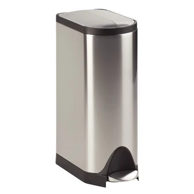 Afbeelding van Pedaalemmer simplehuman Butterfly Mat Zilver RVS 30L