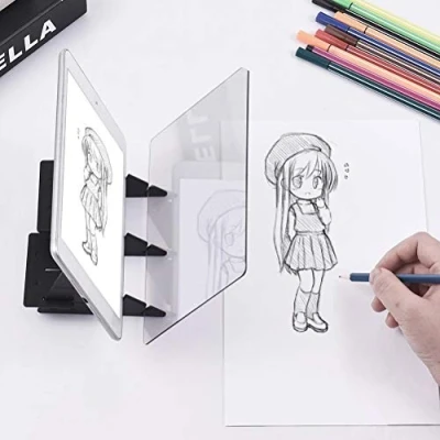 Afbeelding van Optische Tekening Board, Schets Wizard Tracing Board Reflecties Projector Schilderij Stand, Anime Sketch Gemakkelijk Tekenen Schetsen Tool, voor