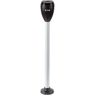 Afbeelding van Eaton sl7 signaalzuil basismodule aluminium buis 400 mm kunststof voet en deksel zwart geschikt voor 5 signaal modul 171445