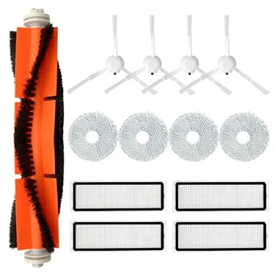 Afbeelding van 13 stuks accessoires voor Dreame L10s Ultra/Xiaomi X10 robotstofzuiger, reserveonderdelen, hoofdborstel, HEPA filter, zijborstel en reinigingsborstelset Ultra /S10 Pro/Xiaomi X10+ robotstofzuiger