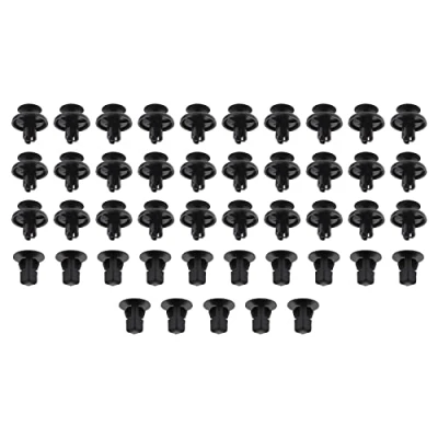 Afbeelding van the Lord of Tools 45 stuks voorwiel boog binnenvleugel spatbescherming clips auto trim clip houders 6822N2 6822QP kunststof compatibel met Aygo (05 11) C1 19) 107 14) zwart