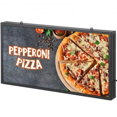 Afbeelding van Vevor Programmeerbaar LED bord, P5 Full Color scrollpaneel, doe het zelf aangepaste tekstanimatiepatroondisplaybord, WIFI USB bedieningsbericht...