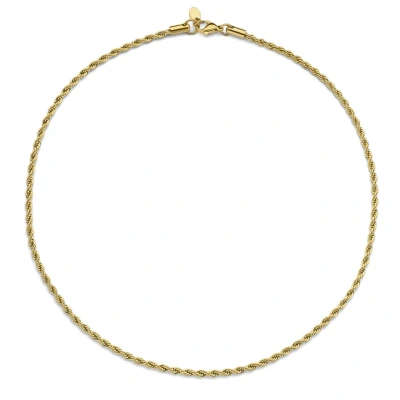 Afbeelding van CO88 Collection 8CN 26410 Stalen Ketting Koord Schakel Kettinkje Collier 3mm 40+5cm Staal Goudkleurig