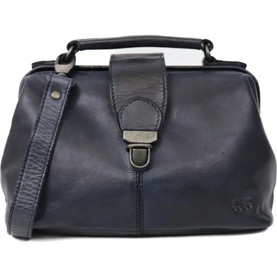 Afbeelding van Bear Design Julia S Leren Clippertas / Dokterstas Blauw