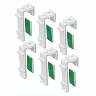 Afbeelding van KLEMMFLEX Klemhouder lang, voor Klemmfix dubbel rolgordijn, duo rolgordijn zonder boren om te klemmen en lijmen, 6 stuks, als accessoire, reserveonderdeel ophanging, bevestiging aan pvc raam,