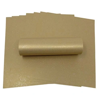 Afbeelding van 10 Vellen A4 Oogst Goud Sparkle Papier Met Iriserende 120gsm Ambachten Kaart Maken Kerst