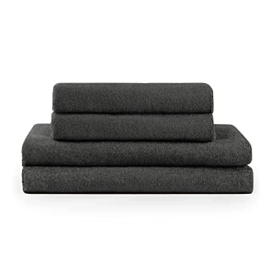 Afbeelding van Blumtal Terry Handdoeken Set 2 x Baddoek &amp; Handdoek: Antraciet