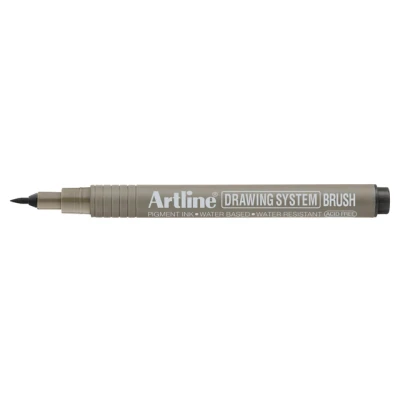 Afbeelding van Fineliner Artline technisch brush zwart per 12