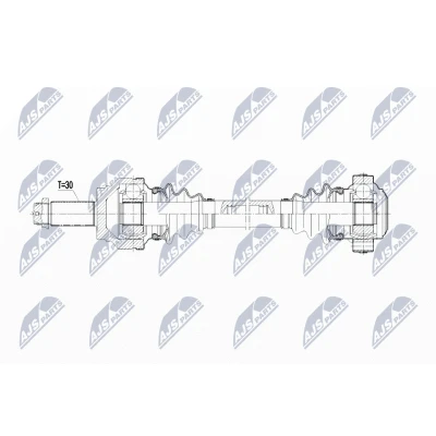 Afbeelding van Aandrijfas NTY NPW BM 089