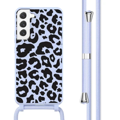 Afbeelding van Samsung Galaxy S22 Plus Hoesje Siliconen en TPU (zacht) imoshion Softcase/Koordhoesje/Backcover Animal Lila Telefoonhoesje