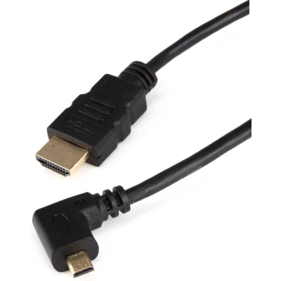 Afbeelding van Micro HDMI kabel 90 haaks naar rechts versie 1.4 (4K 30Hz) 1 meter