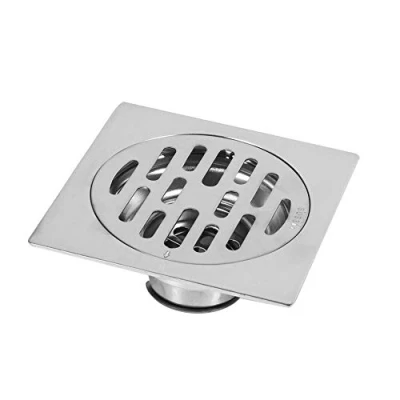 Afbeelding van Vierkante RVS Afvoerputje Badkamer Tegel Inzet Vloerafdruiprek Anti Geur Verstoppingsvrije met Afneembare Zeef Cover (Stijl 2)