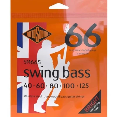 Afbeelding van Rotosound SM665 Hybrid set basgitaarsnaren 40 125