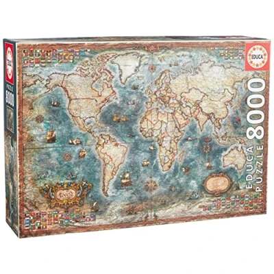 Afbeelding van Educa Historical World Map (8000)