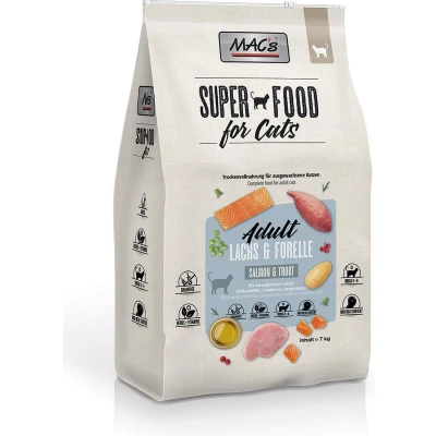 Afbeelding van MAC&#039;s Kattenvoer Droogvoer Zalm &amp; Forel 7kg Kattenbrokken