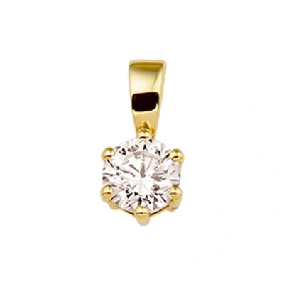 Afbeelding van Trendjuwelier huiscollectie Hanger geelgoud met zirkonia