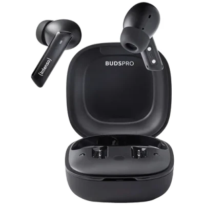 Afbeelding van Intenso Buds Pro TWS True Wireless koptelefoon T510HAE met hybride ANC, ENC, Bluetooth en tot 35 uur muziekweergave, zwart
