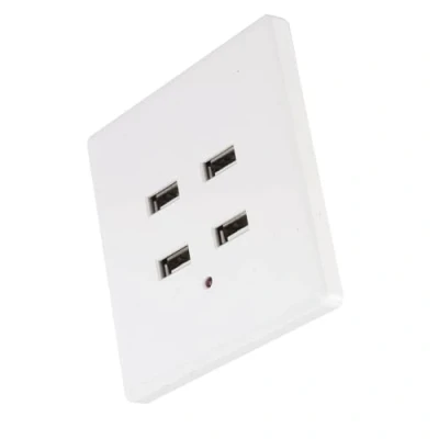 Afbeelding van 220 V wit 4 poorten USB stopcontact voor Android Tablet Powerbank