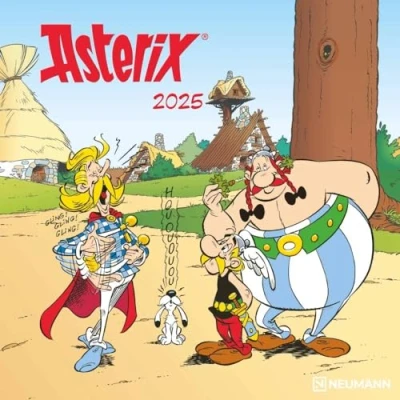 Afbeelding van Asterix 2025 Wand Kalender Broschüren 30x30 30x60 geöffnet Cartoon