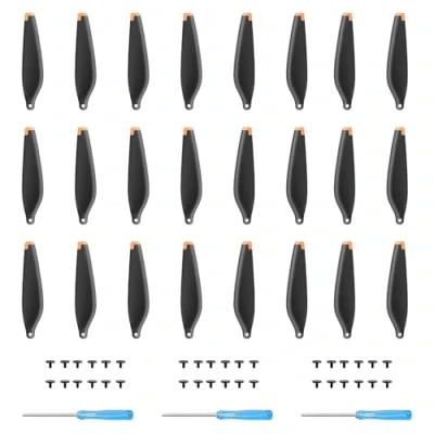 Afbeelding van 24 stuks propeller voor DJI Mini 4 Pro/Mini 3 Pro, reservepropeller, bladen, geluidsarm, vleugels, 6030F luchtschroeven, / Pro drone accessoires, exclusieve schroeven en schroevendraaier,