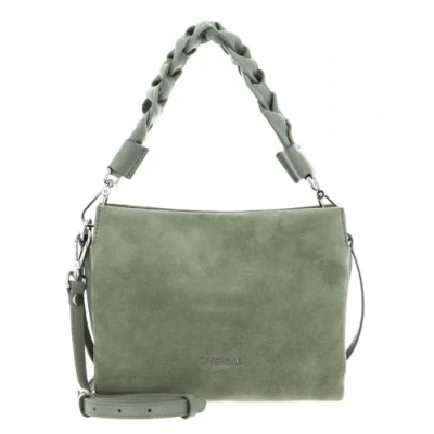 Afbeelding van COCCINELLE Leren handtas schoudertas Boheme Handbag Suede Grainy Leather Greenery / Greene groene
