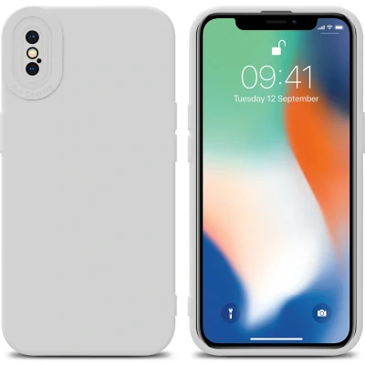 Afbeelding van Cadorabo Hoesje geschikt voor Apple iPhone XS MAX in FLUID WIT Beschermhoes TPU silicone Cover Case