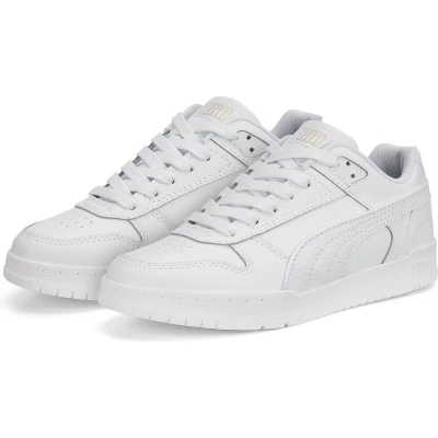 Afbeelding van PUMA RBD Game Low Jr Kinder Sneakers Wit/Goud Maat 38