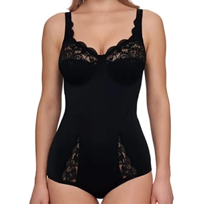 Afbeelding van SUSA Latina Body Shapewear voor dames, sterk vormend, zachte bodysuit met shaping effect, vormt taille, buik en billen, 100D