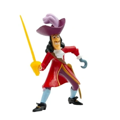 Afbeelding van Bullyland 12651 speelfiguur kapitein haak uit Walt Disney Peter Pan, ca. 9,4 cm, detailgetrouw, ideaal als klein geschenk voor kinderen vanaf 3 jaar