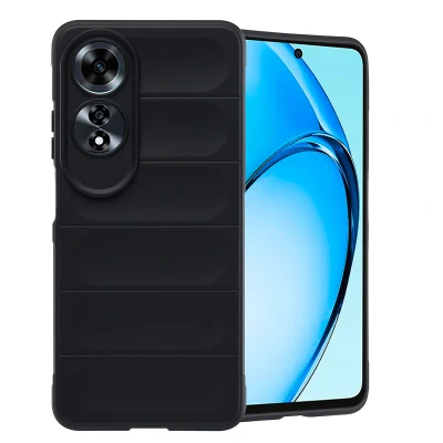 Afbeelding van Oppo A60 (4G) Hoesje Siliconen en TPU (zacht) imoshion Softcase/Backcover Zwart Telefoonhoesje Black Friday Deals